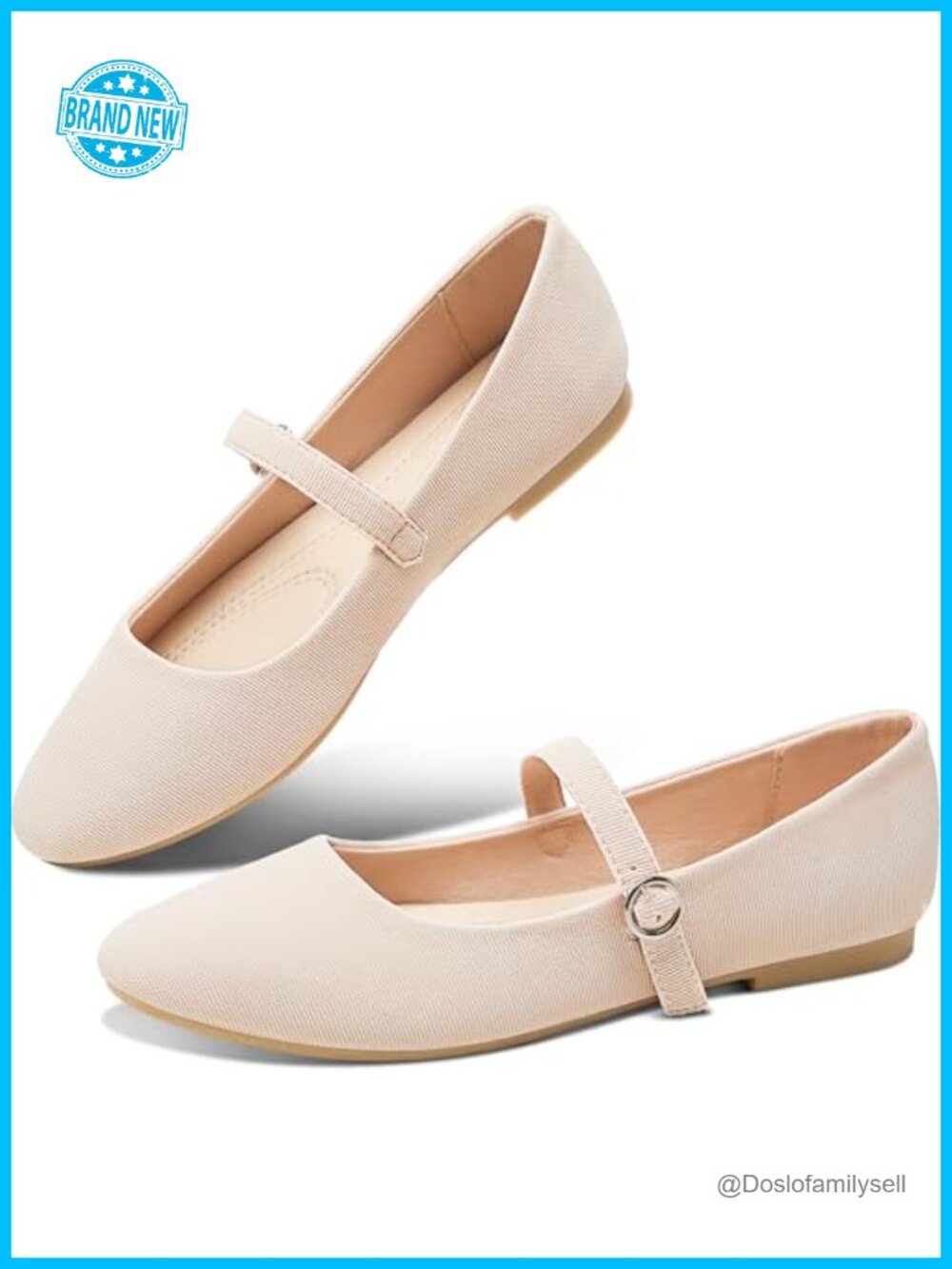 Mary Jane Flat Round Toe Ballet Flats Dressy Business Office Comfortable